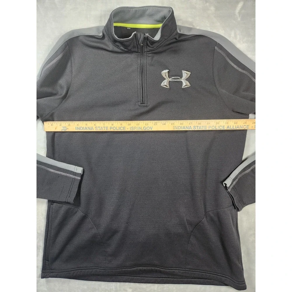 Under Armour 1/4 Zip Mens 2XL‎ XXL Black Fleece Outdoors Sweatshirt Pullover Zip